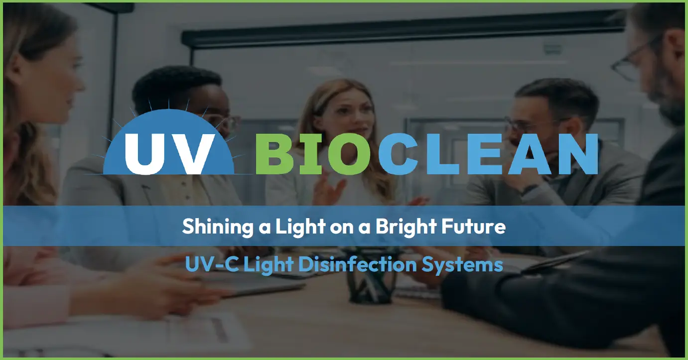 Office Space presentation cover: UV BIOCLEAN air-disinfection solution.