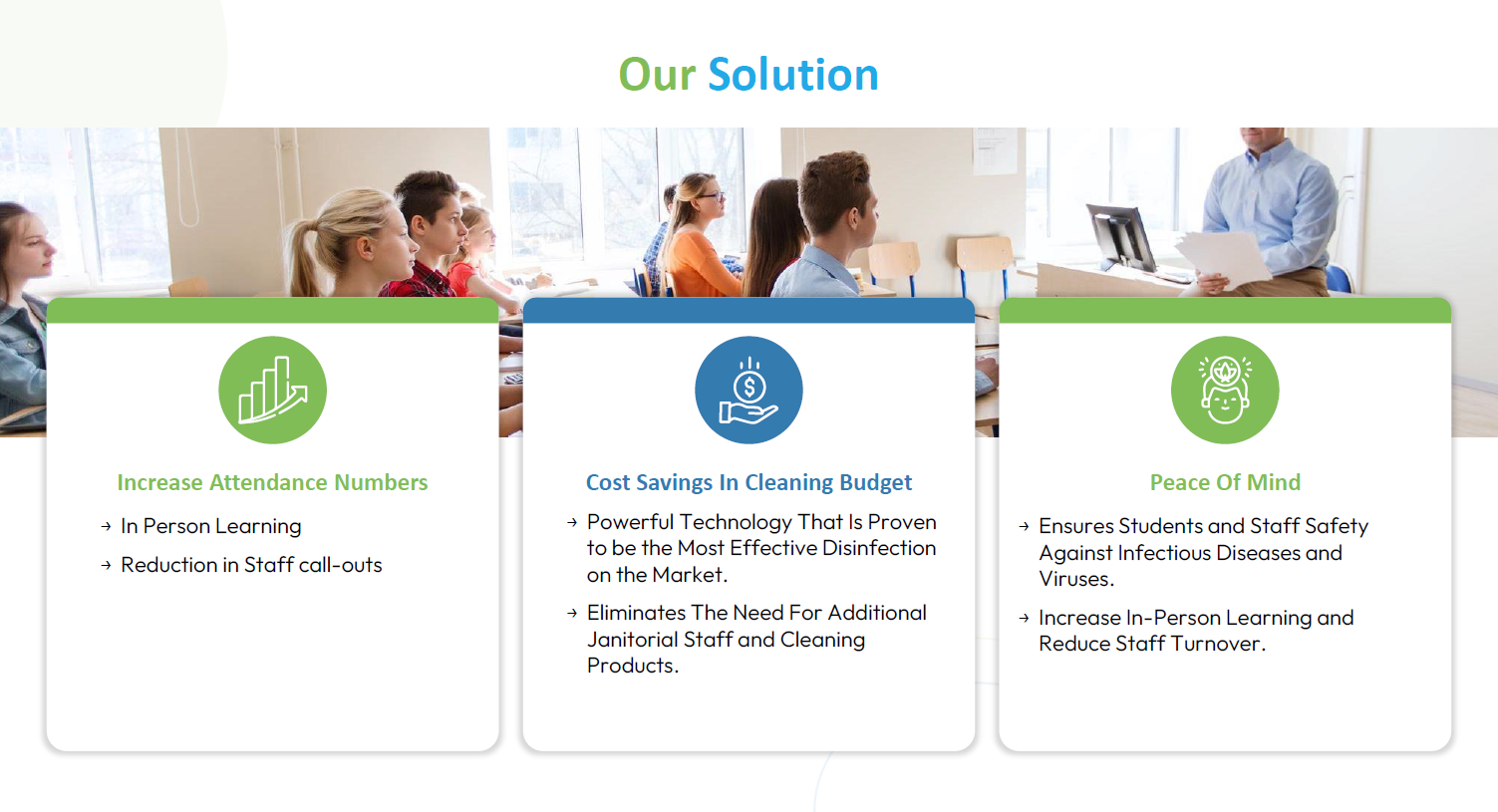 UV BIOCLEAN air-disinfection solution for Education.