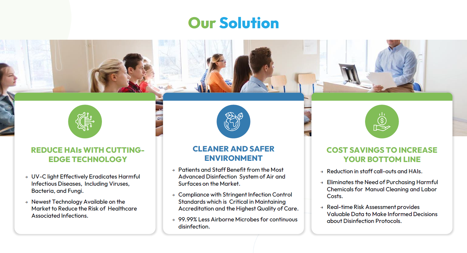UV BIOCLEAN air-disinfection solution for Healthcare.