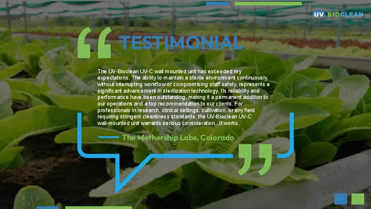 Agriculture customer testimonial.