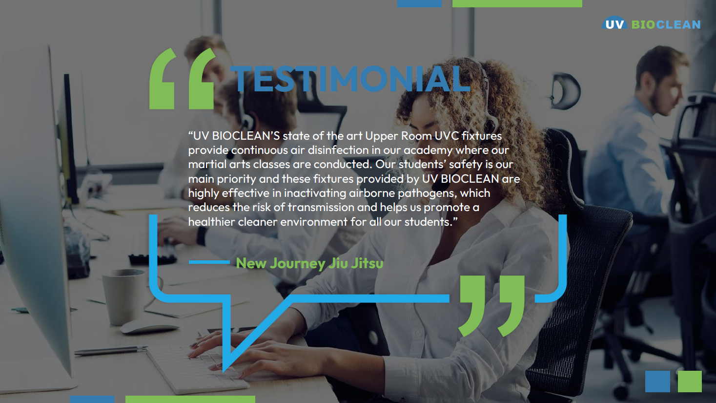 Call Center customer testimonial.