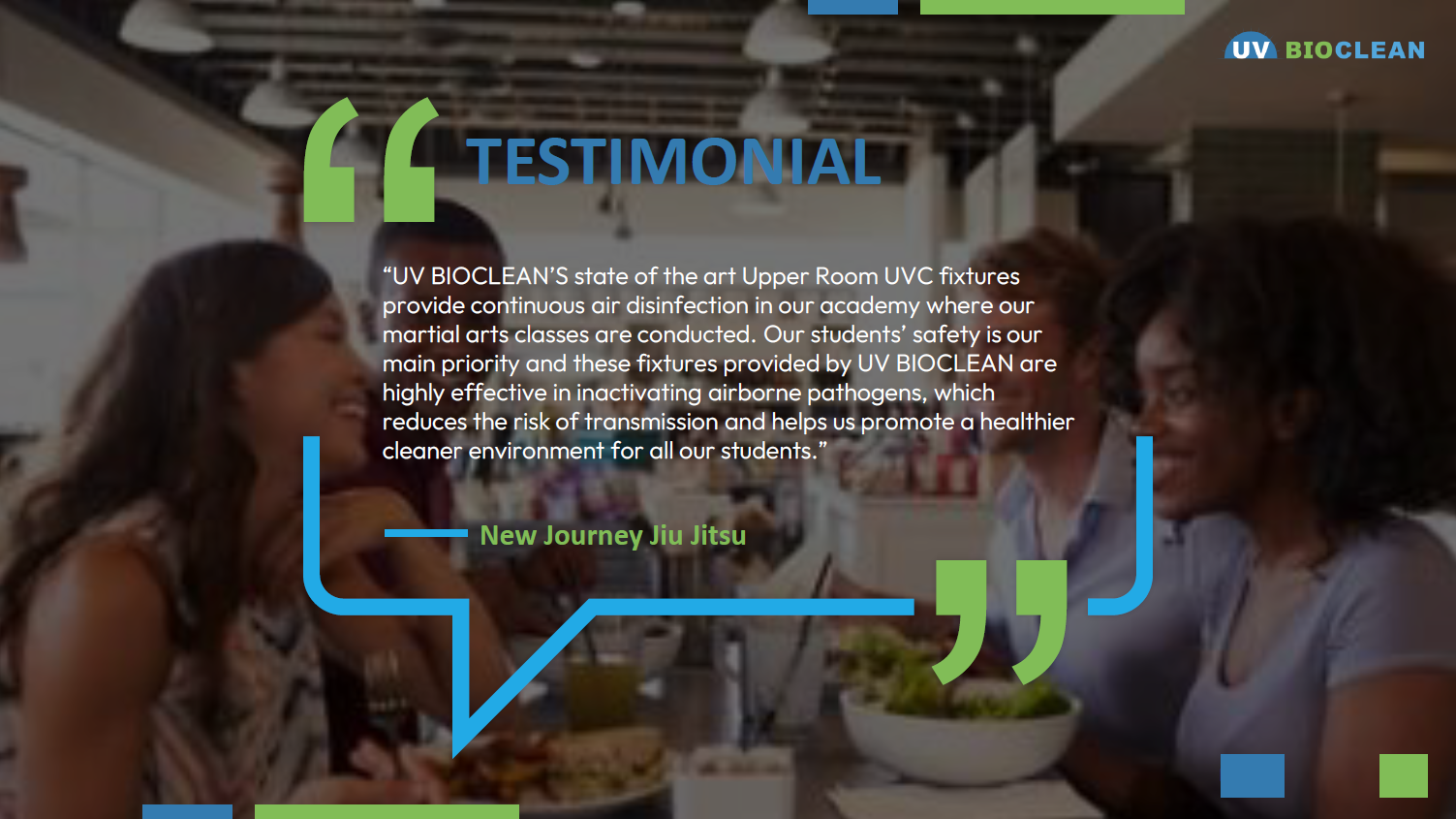 Restaurants customer testimonial.
